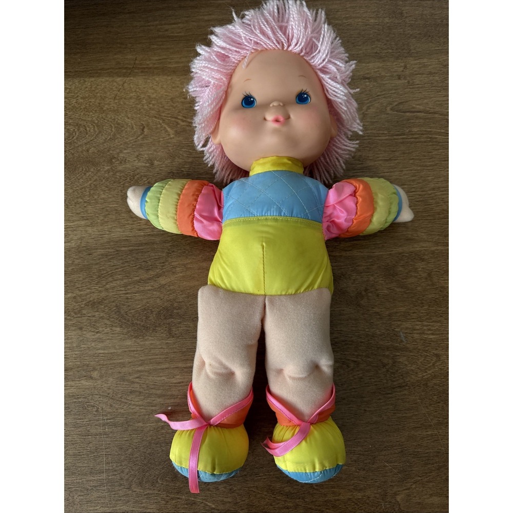 Vintage Rainbow Brite Doll, Pink Hair, 1983 Hallmark Cards-Mattel Inc 16"